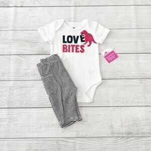 NWT Celebrate Valentine’s Day Dinosaur Outfit